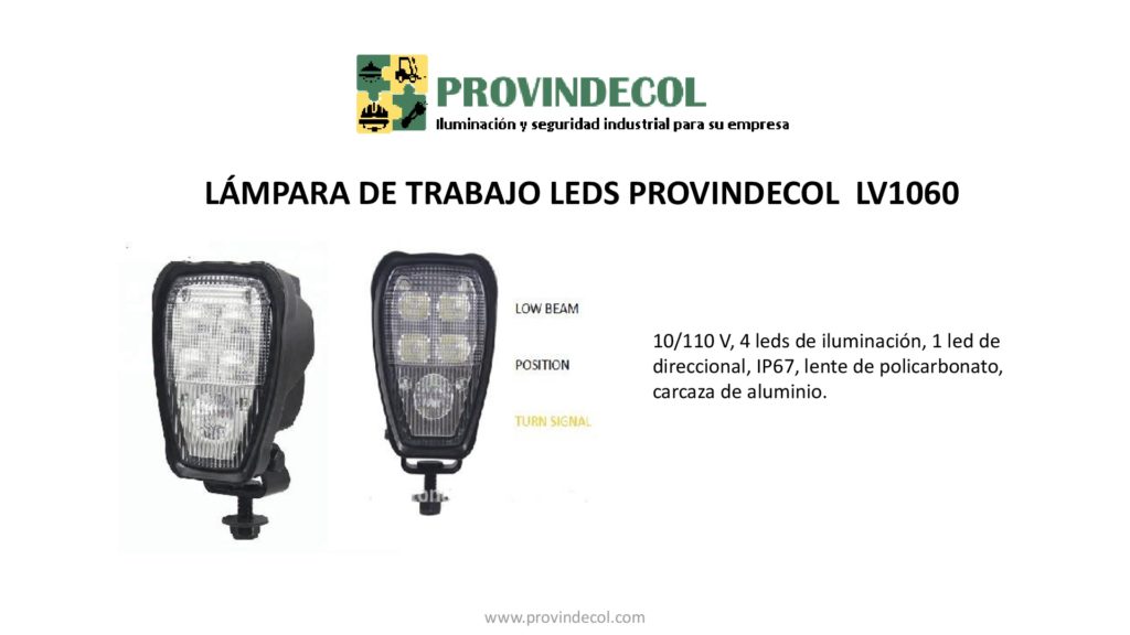 Lámpara de trabajo leds PROVINDECOL LV1060