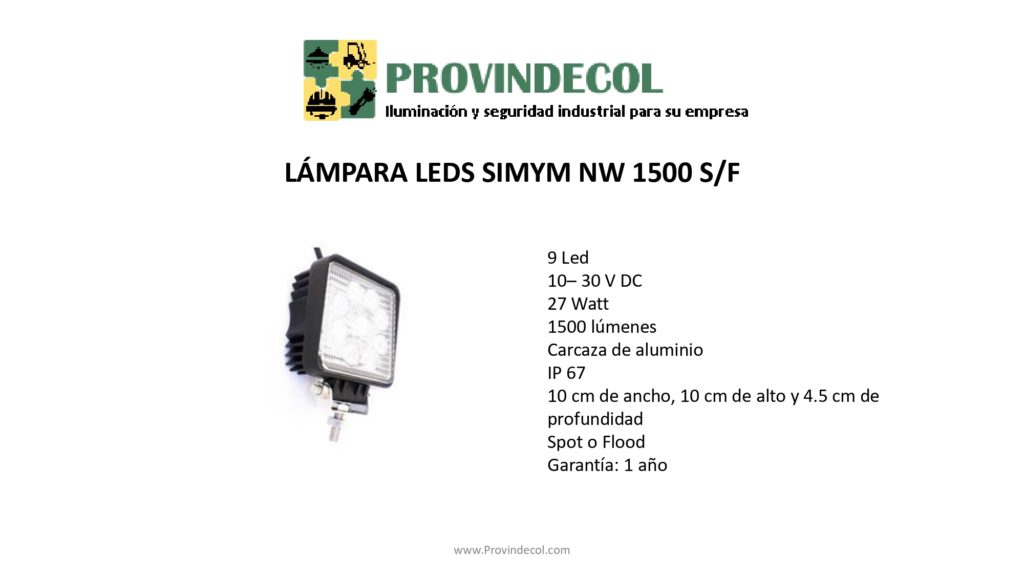 Lámpara leds PROVINDECOL LV1500