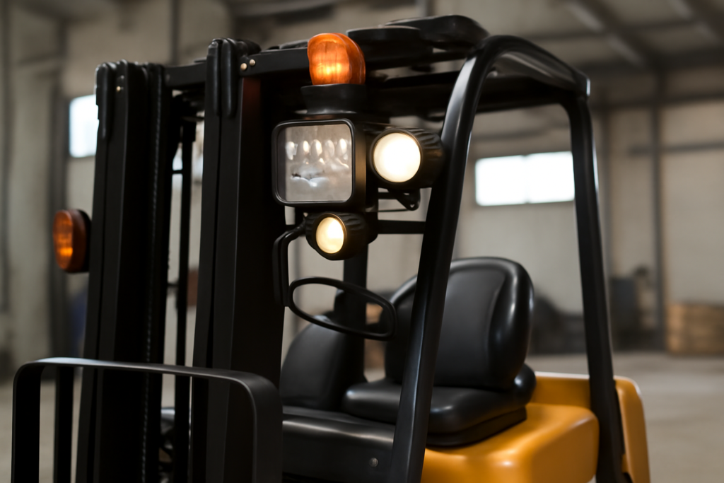 Tipos de luces para montacargas y sus aplicaciones