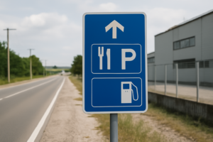 Señales informativas: Cómo facilitan la orientación y servicios en la vía.