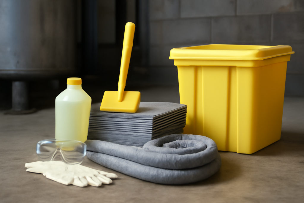 ¿Qué es un kit para derrames químicos y cuándo es obligatorio?