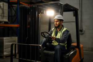 ¿Por qué es clave una buena iluminación en montacargas?