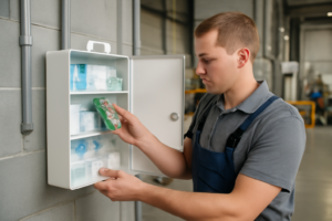 Cómo mantener y actualizar los botiquines en zonas industriales