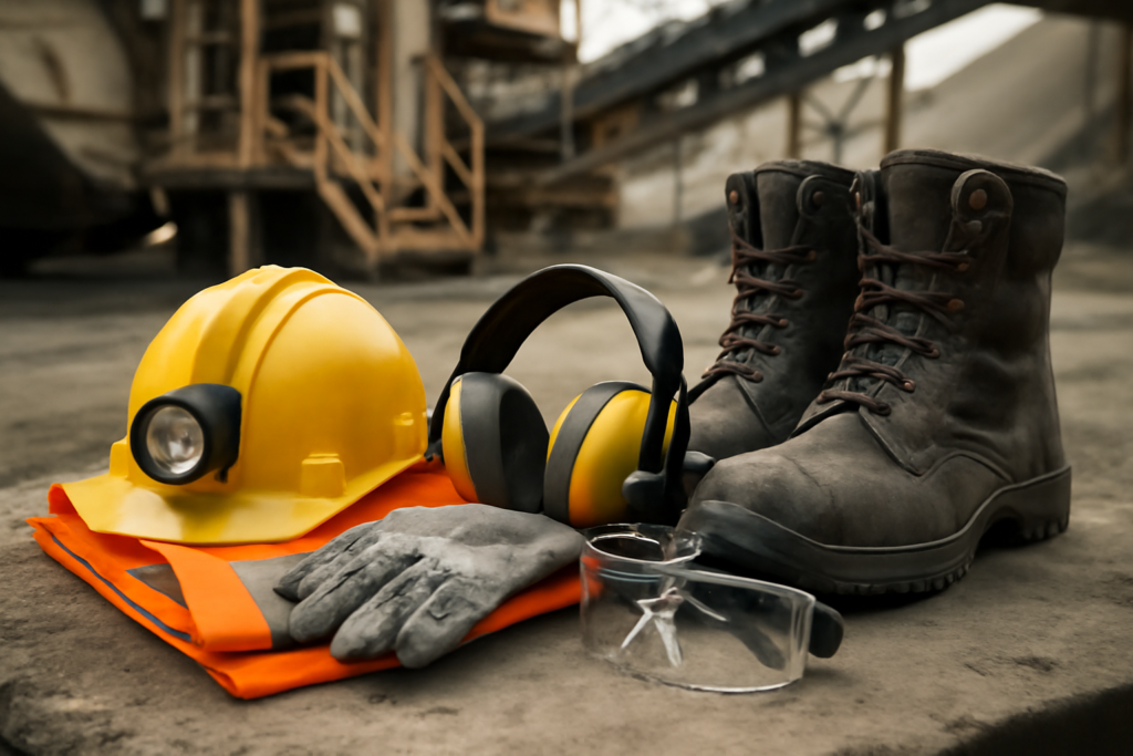 Tipos de elementos de protección personal para minería