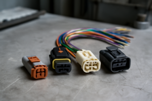 Conectores eléctricos de uso automotriz