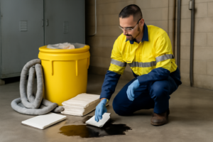 Uso de los kit de derrames de hidrocarburos y sustancias químicas