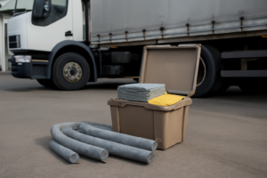 Kits de derrame portátiles: La solución económica para flotas de transporte.