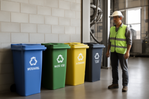 Evita multas ambientales: Qué exige la ley actual sobre estaciones de reciclaje en plantas de producción.